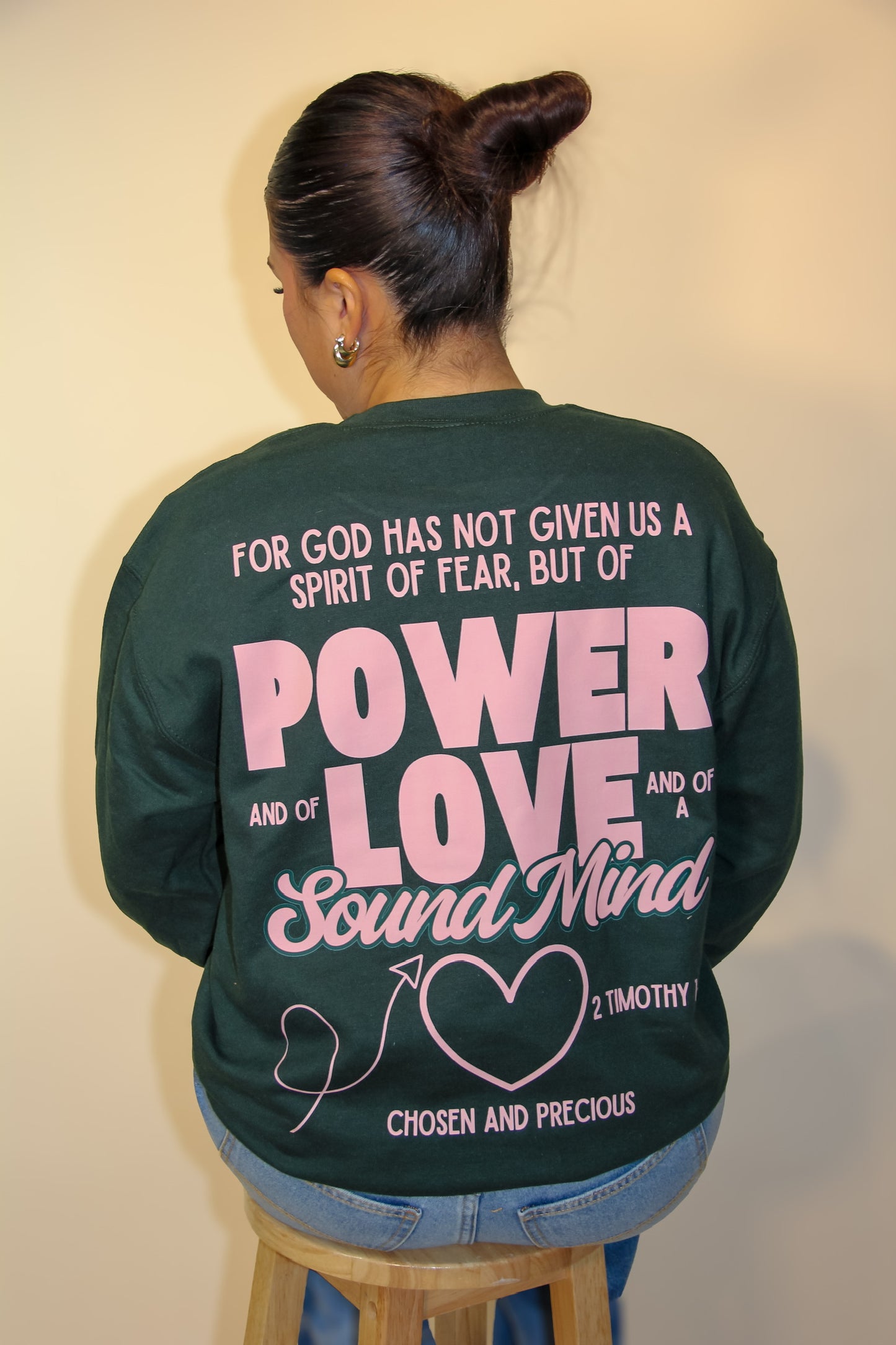 Power, Love, Sound Mind Sweatshirt