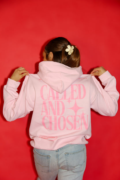 Called And Chosen Pink Hoodie