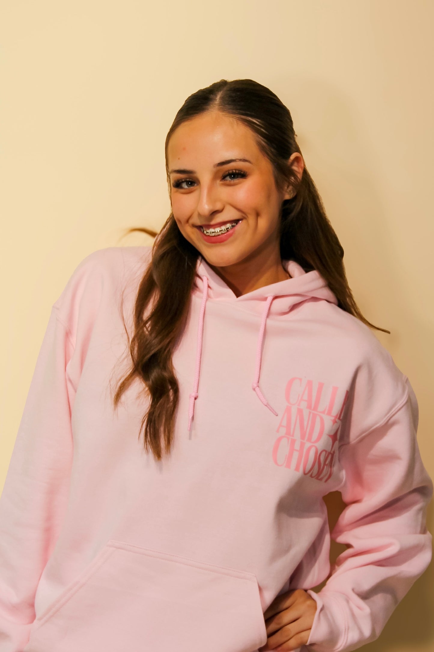 Called And Chosen Pink Hoodie