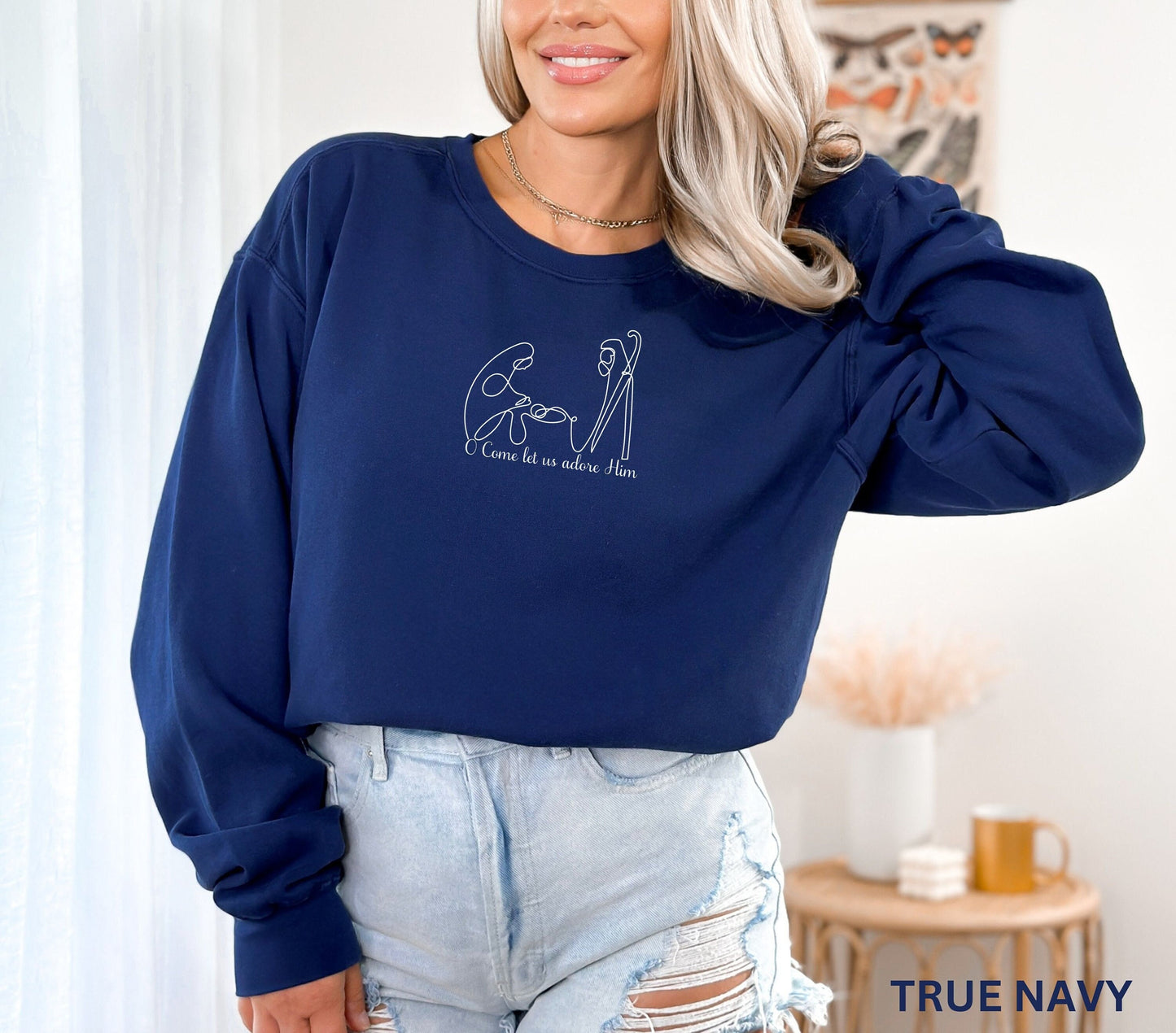 Minimalist Nativity Sweatshirt