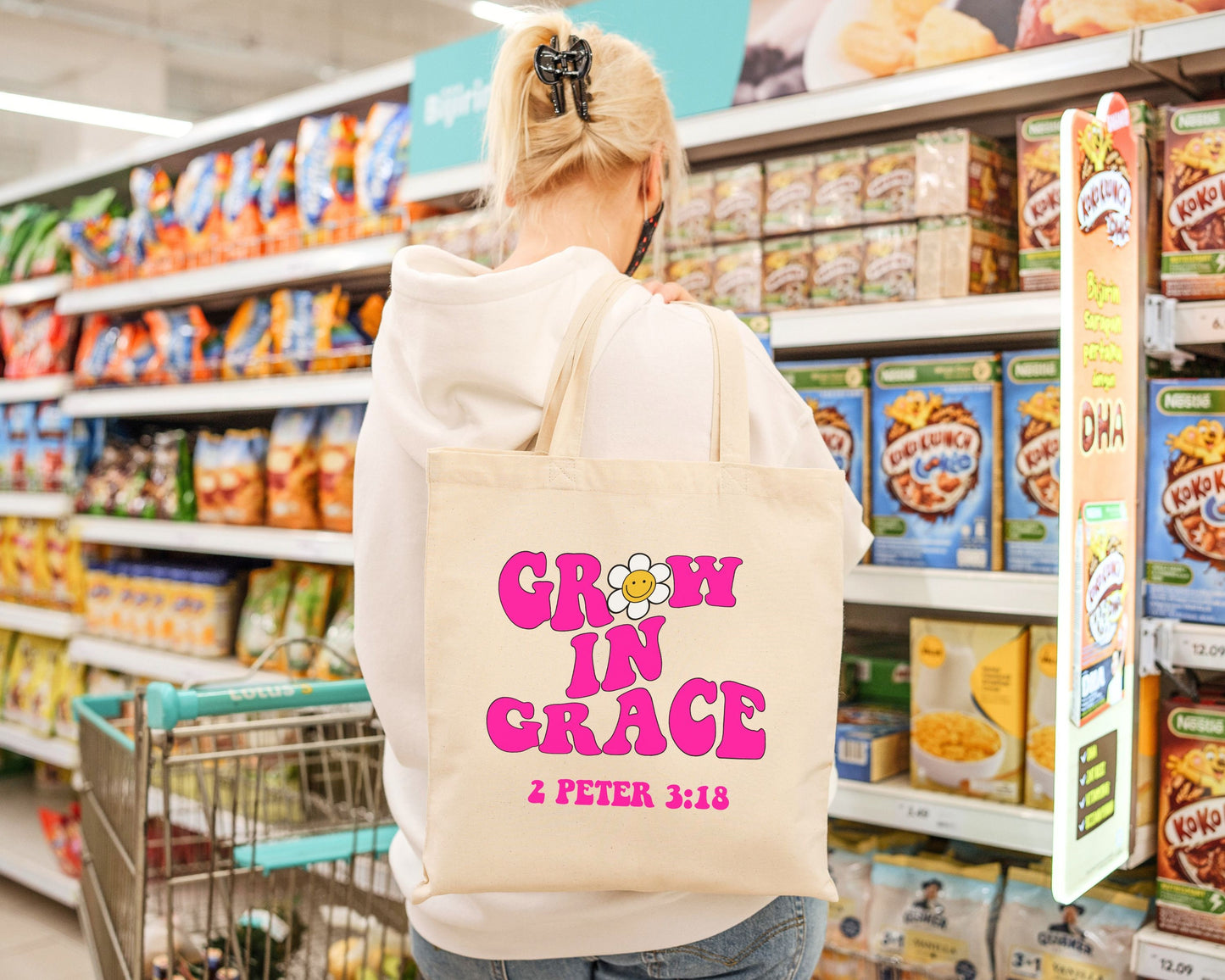 Grow In Grace Tote Bag