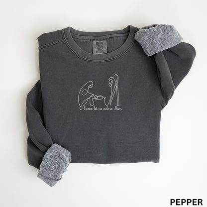 Minimalist Nativity Sweatshirt