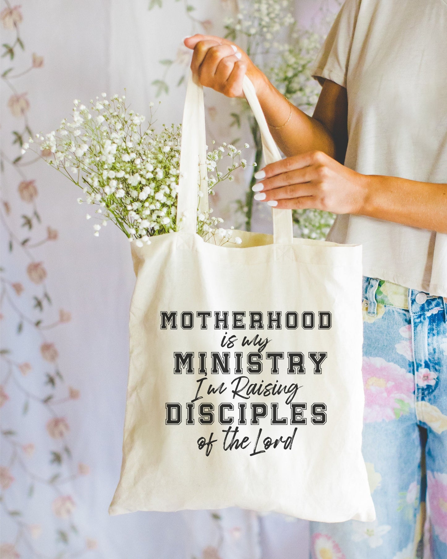 College Motherhood Is My Ministry Tote Bag