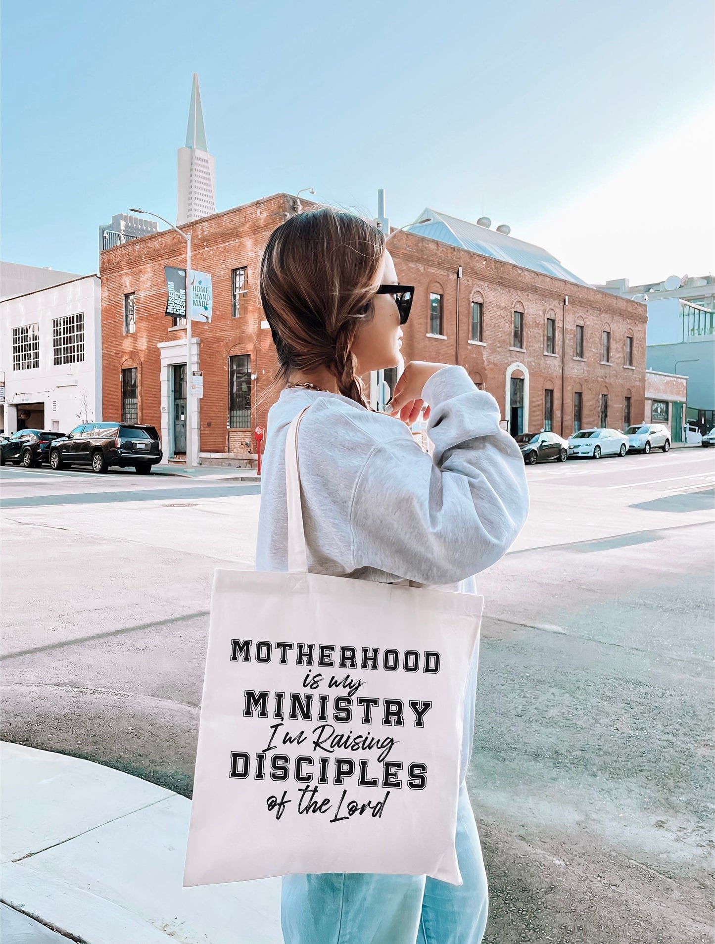 College Motherhood Is My Ministry Tote Bag