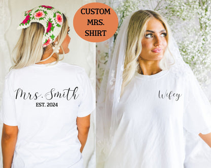 Custom Mrs. Wifey T-Shirt