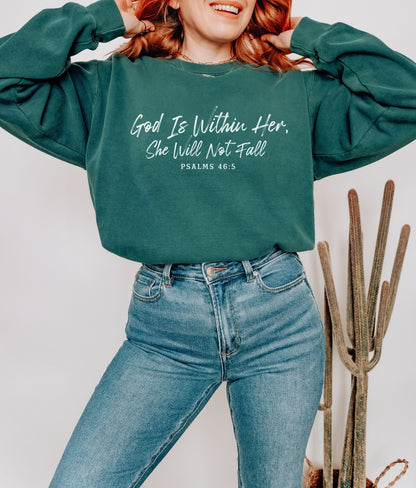 God Is Within Her Sweatshirt