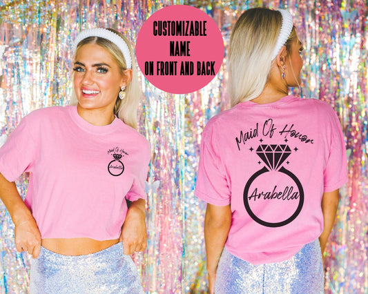 Custom Maid Of Honor T-Shirt