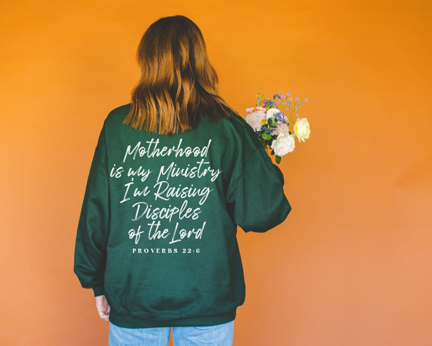 Custom Motherhood Is My Ministry, I'm Raising Disciples Sweatshirt