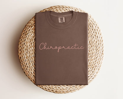 Chiropractic Floral Spine T-Shirt