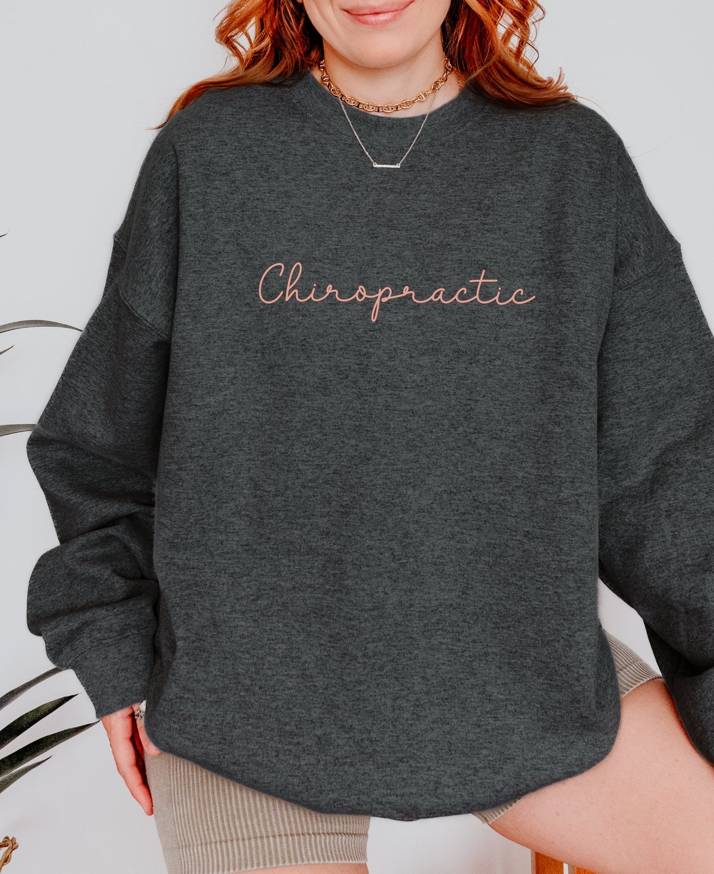 Chiropractic Floral Spine Sweatshirt (Customizable)