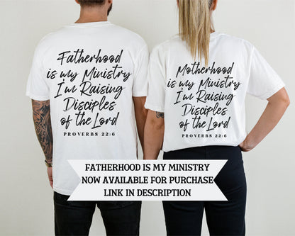 Motherhood Is My Ministry, I'm Raising Disciples T-Shirt