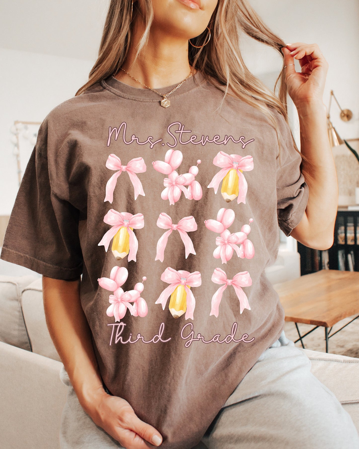 Coquette Teacher's Custom Grade Shirt