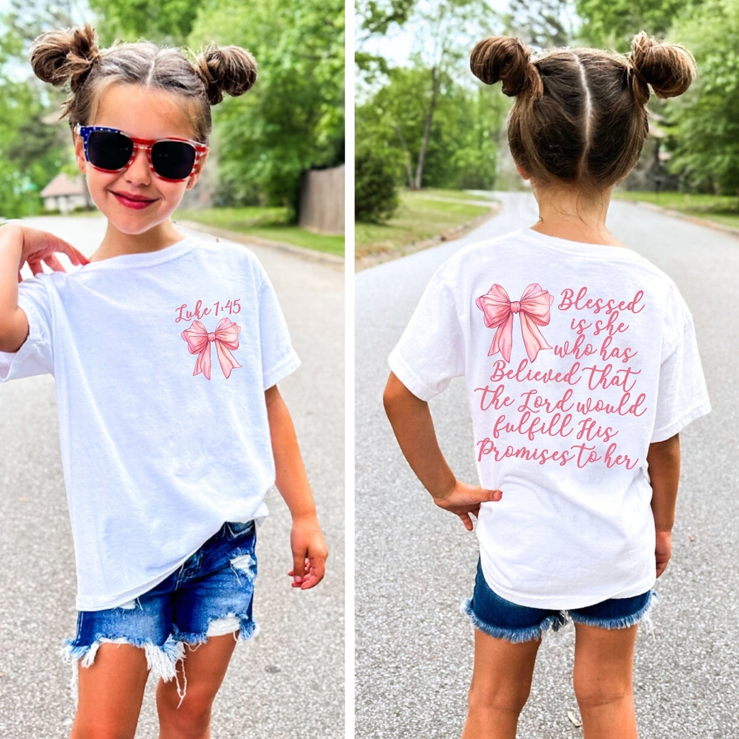 Christian Shirt Kids Jesus Tee,Coquette Aesthetic Kids,Mommy and Me T-Shirt,Comfort Colors,Coquette kids,Sisters Shirt,little girl shirt,