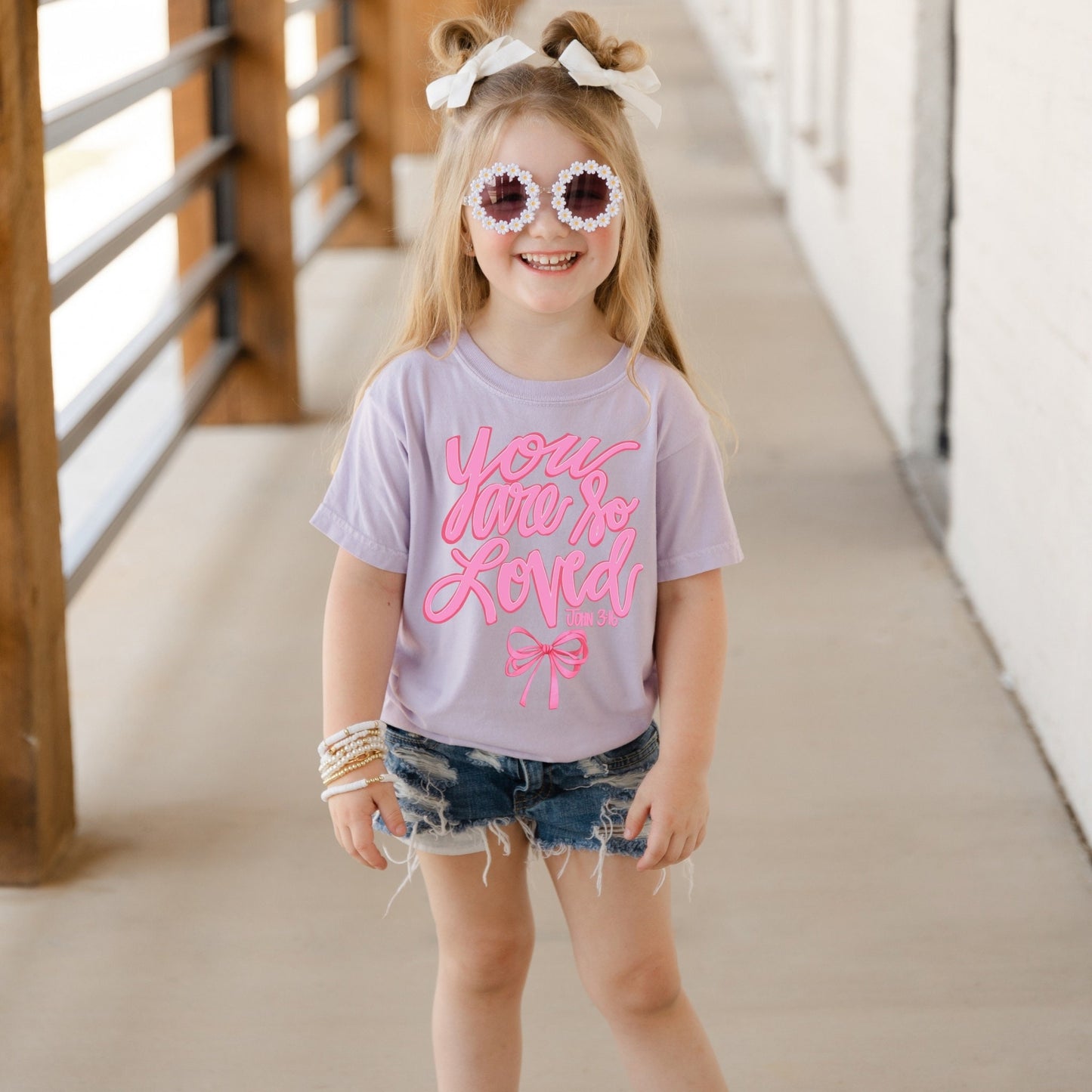 Kids Pink Bow Shirt,Kids Comfort Colors,Christian Kids Jesus Tee Youth Bible Verse,Coquette Kids,Coquette Aesthetic,Kids love like Jesus