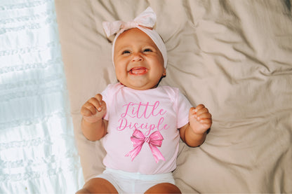 Pink Little Disciples Baby Onesie