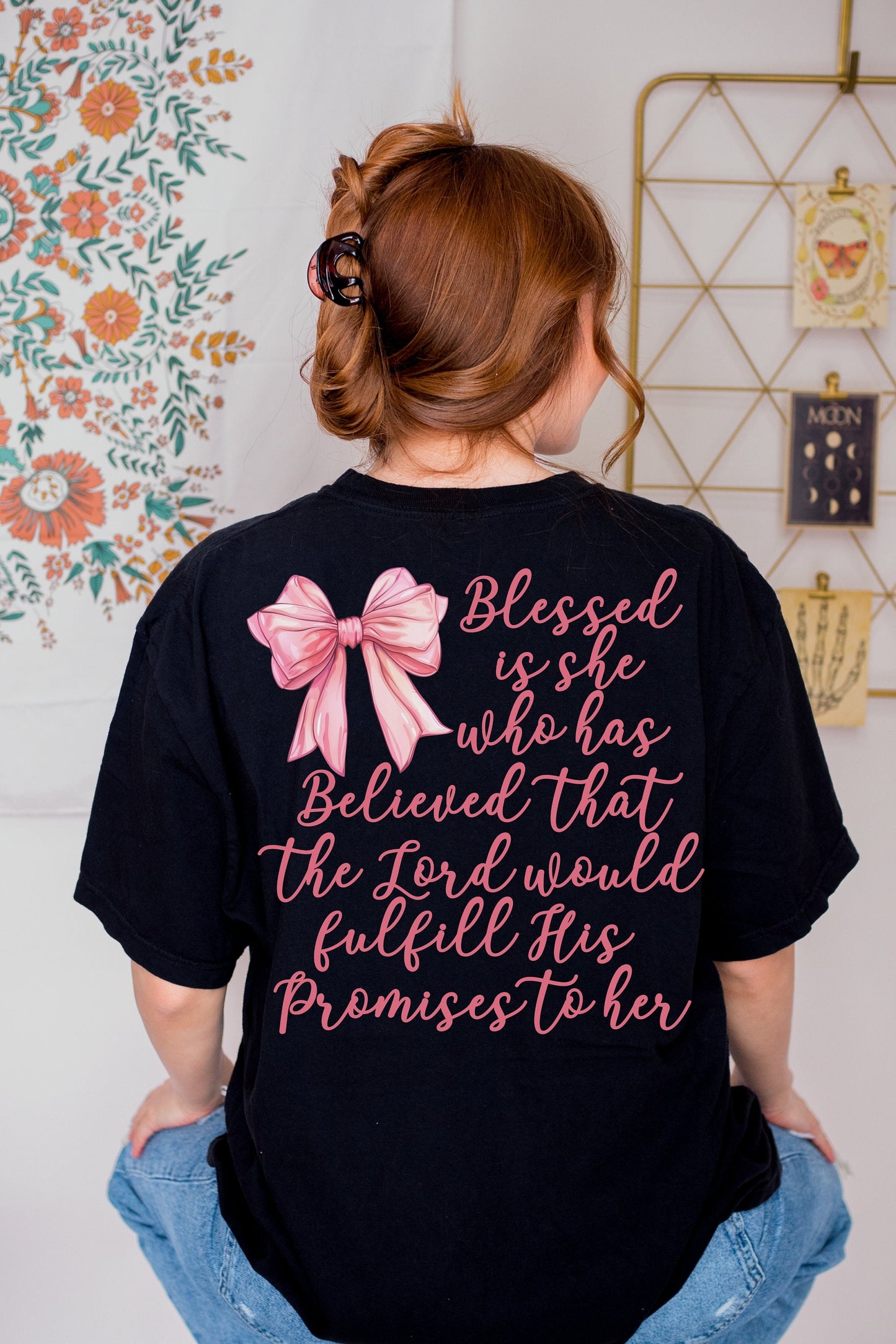 Christian Pink Coquette Shirt,Comfort Colors,Christian Coquette,Coquette Aesthetic,Bible Verse Shirt,Pink Bow Shirt,Balletcore,soft girl era