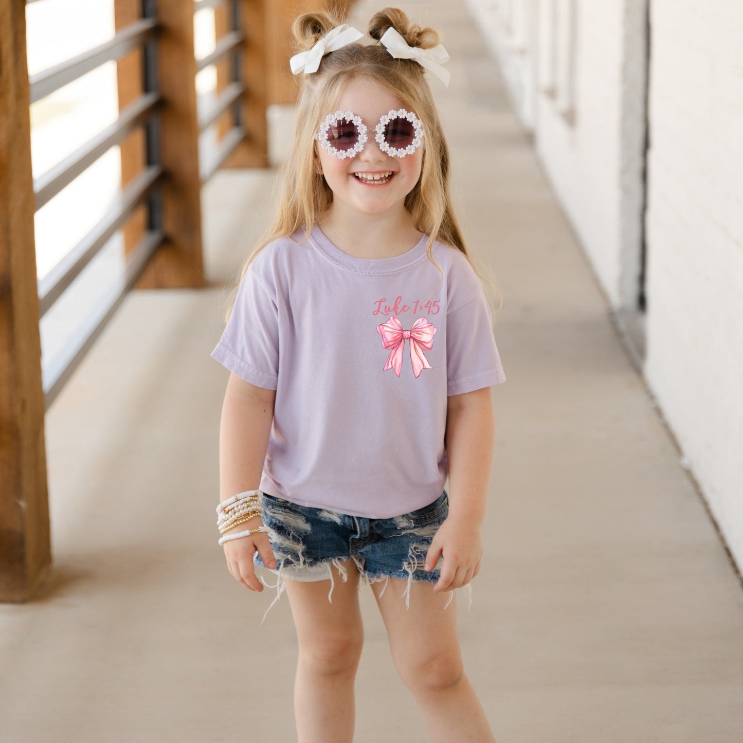 Christian Shirt Kids Jesus Tee,Coquette Aesthetic Kids,Mommy and Me T-Shirt,Comfort Colors,Coquette kids,Sisters Shirt,little girl shirt,