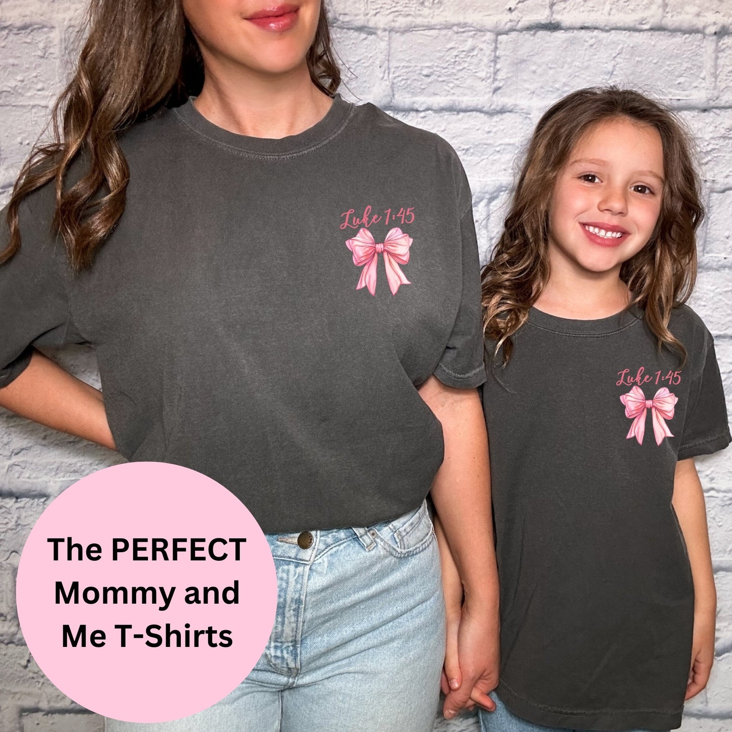 Christian Shirt Kids Jesus Tee,Coquette Aesthetic Kids,Mommy and Me T-Shirt,Comfort Colors,Coquette kids,Sisters Shirt,little girl shirt,