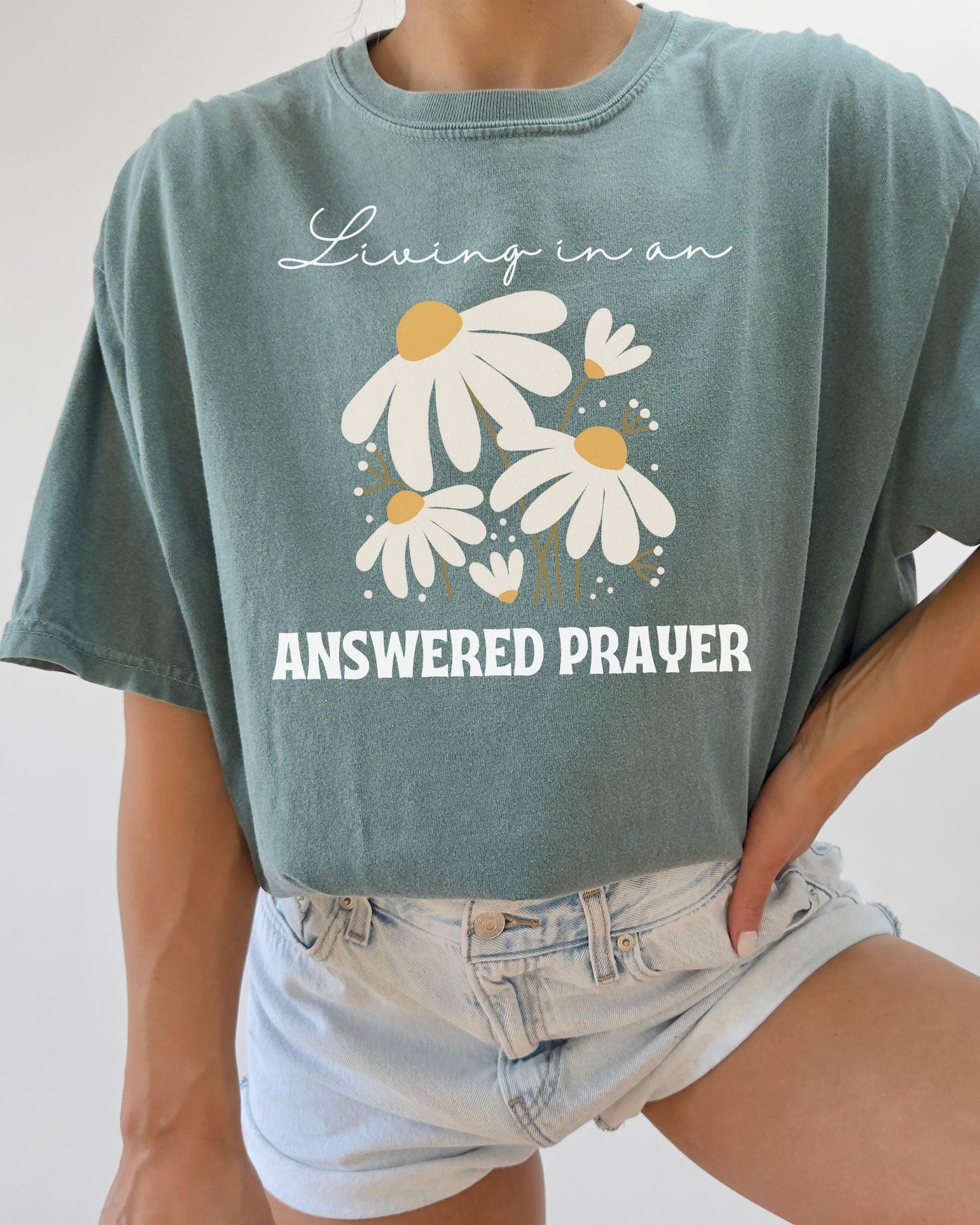 Boho Christian Shirt,Christian Comfort Colors shirt,Bible verse shirt,Jesus Apparel,Floral Christianity Shirt,Christian Apparel,oversized