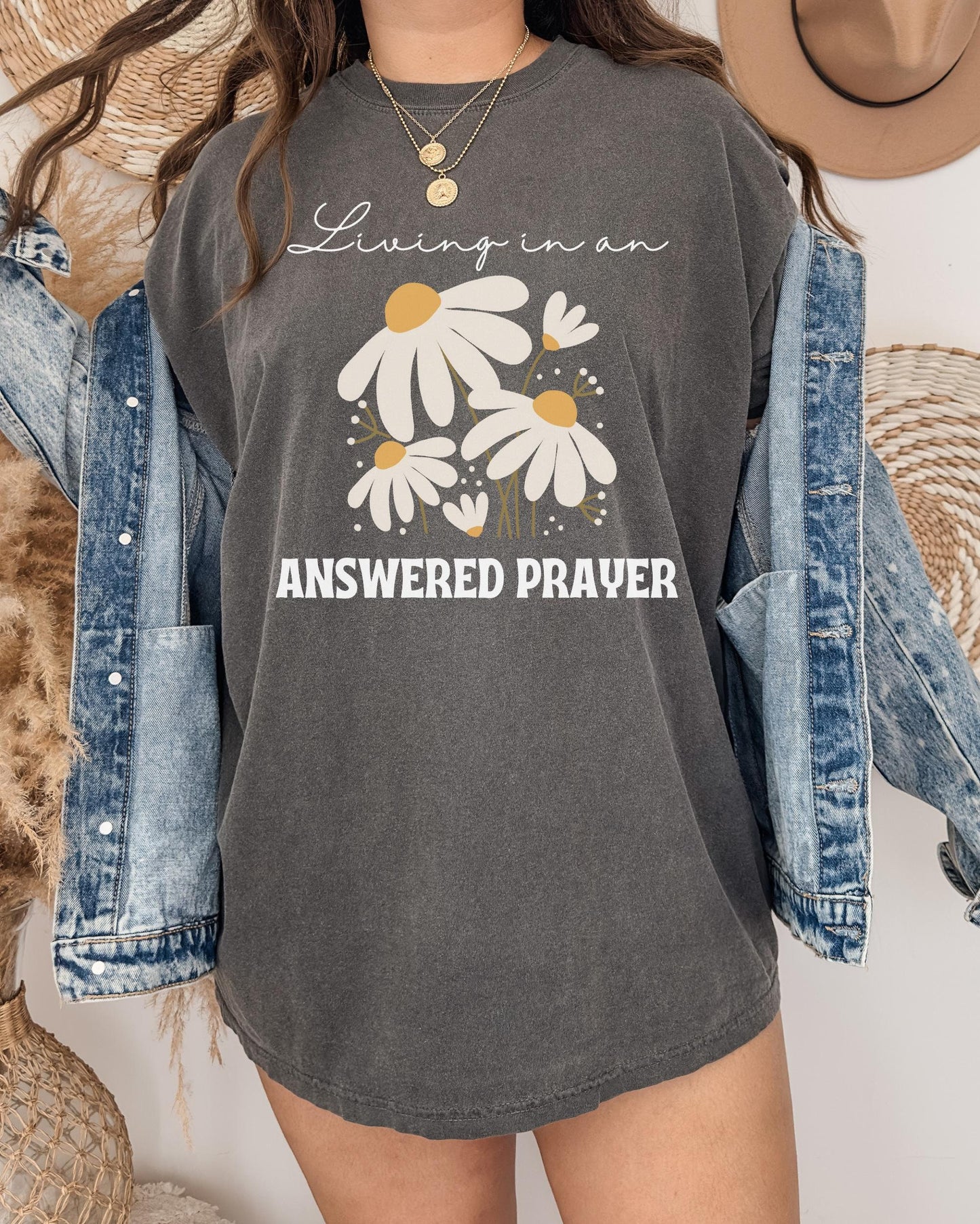 Boho Christian Shirt,Christian Comfort Colors shirt,Bible verse shirt,Jesus Apparel,Floral Christianity Shirt,Christian Apparel,oversized