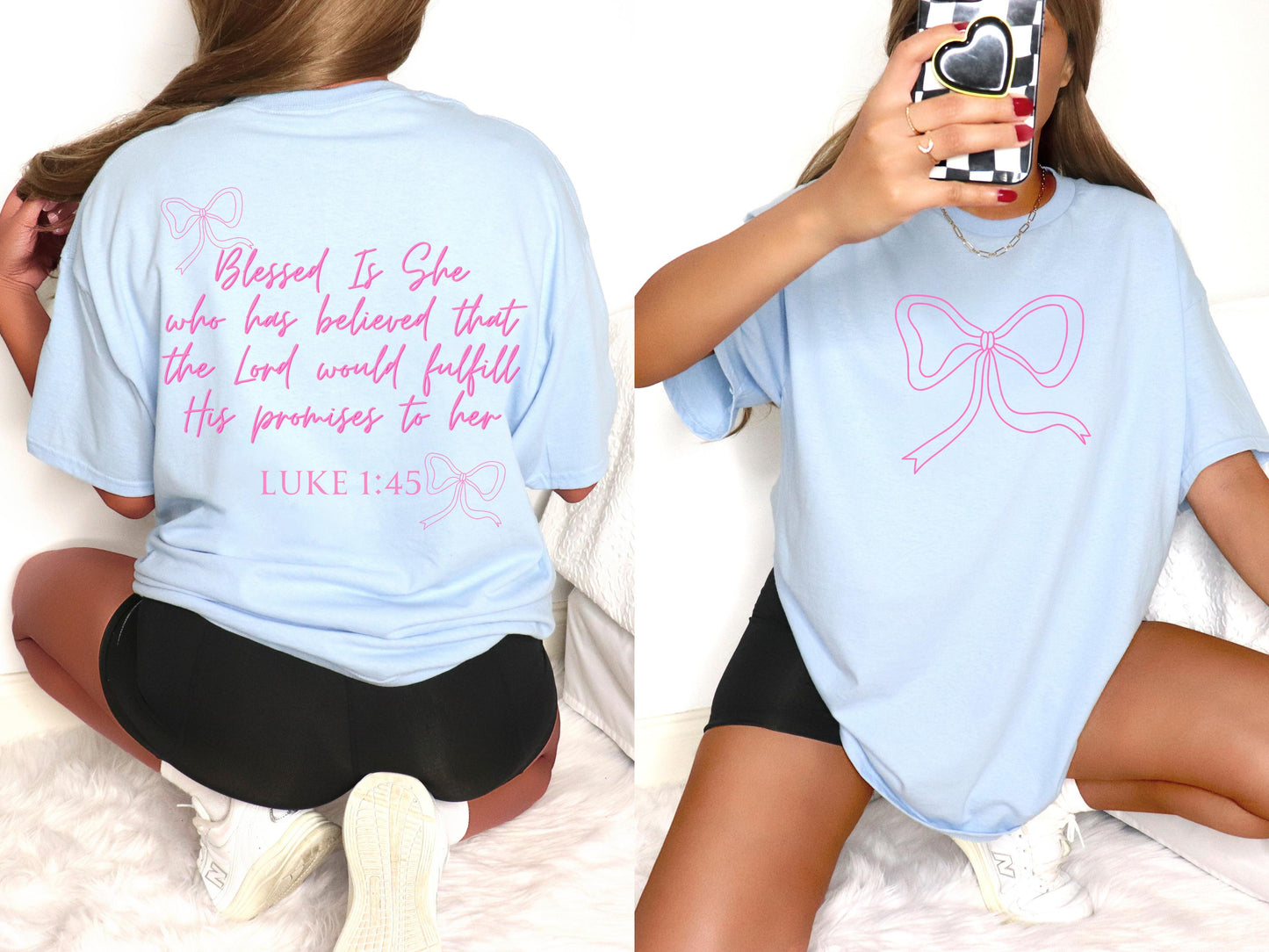 Christian Pink Coquette Shirt,Comfort Colors,Christian Coquette,Coquette Aesthetic,Bible Verse Shirt,Pink Bow Shirt,Balletcore,soft girl era