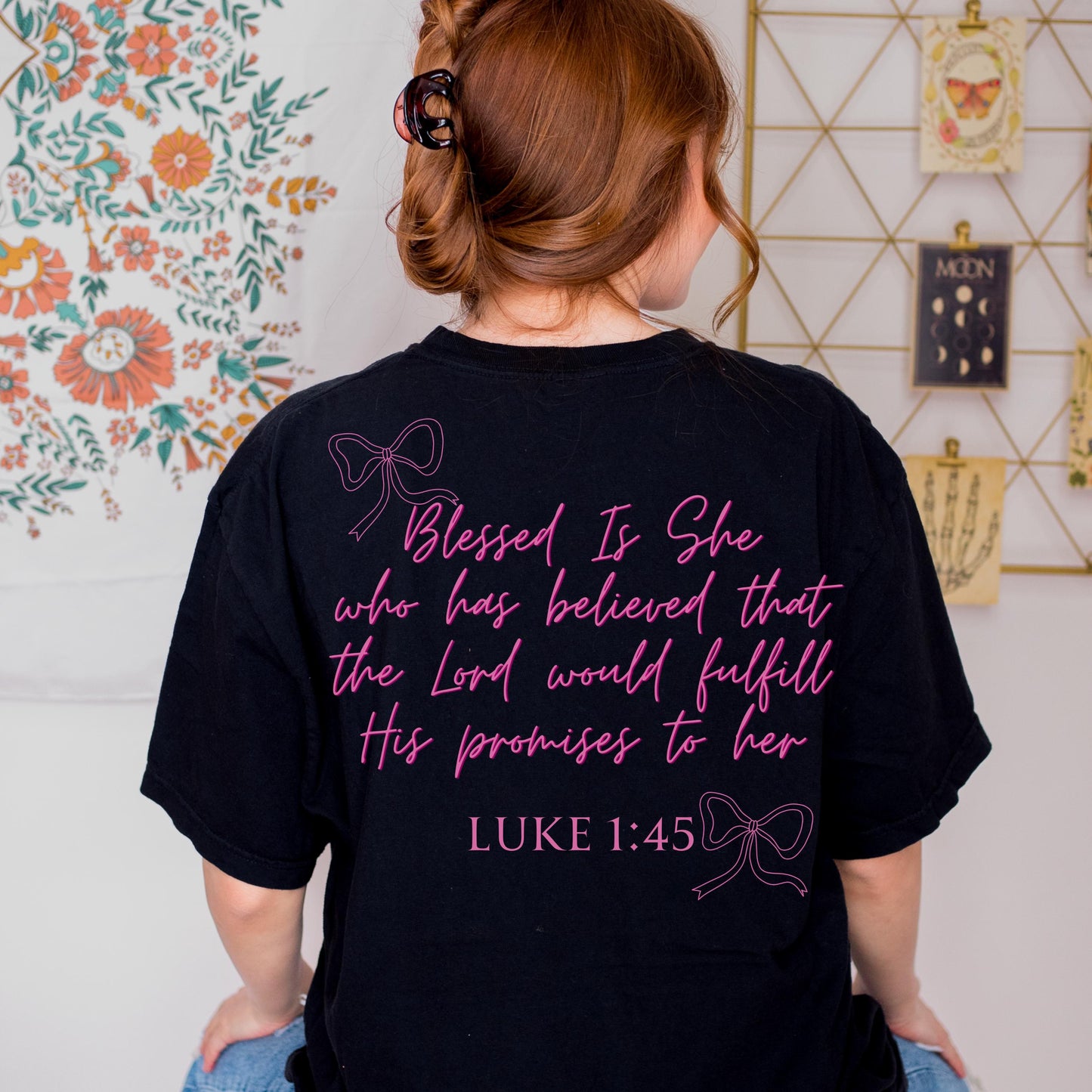 Christian Pink Coquette Shirt,Comfort Colors,Christian Coquette,Coquette Aesthetic,Bible Verse Shirt,Pink Bow Shirt,Balletcore,soft girl era