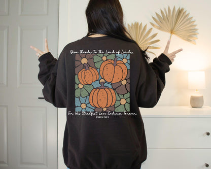 Christian Fall Sweatshirt,Thankful Sweatshirt,Thanksgiving sweater, christian thanksgiving sweatshirt, floral boho pumpkins,bible verse