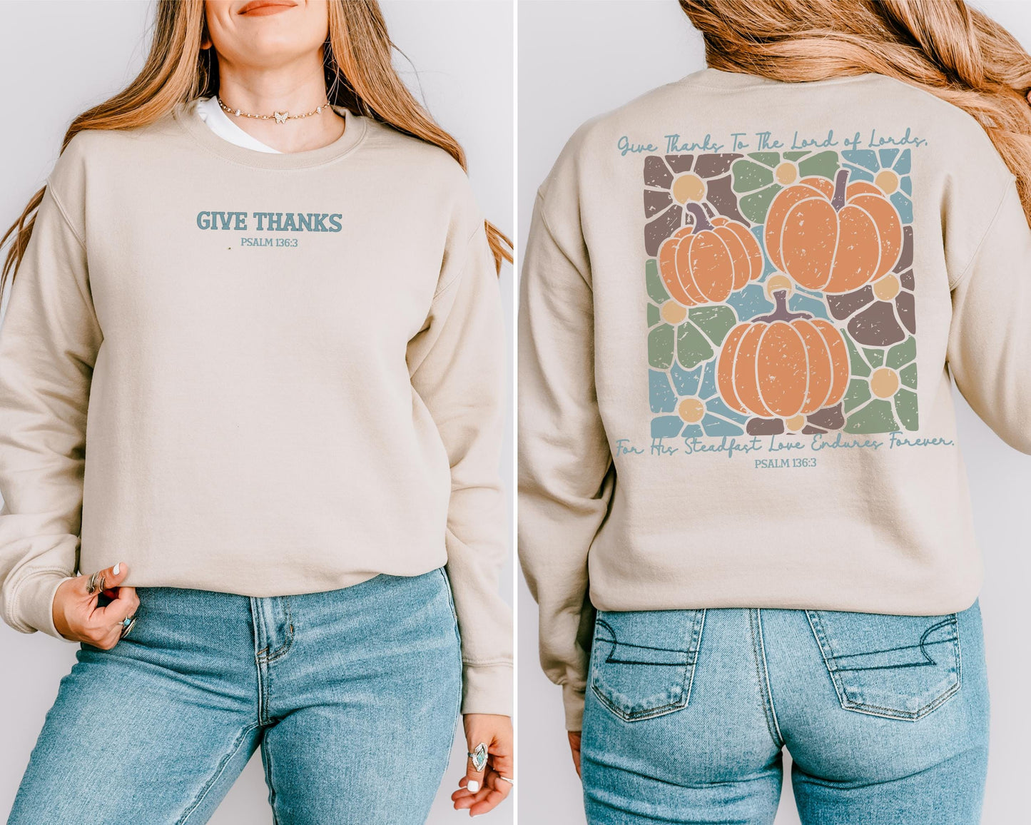 Christian Fall Sweatshirt,Thankful Sweatshirt,Thanksgiving sweater, christian thanksgiving sweatshirt, floral boho pumpkins,bible verse